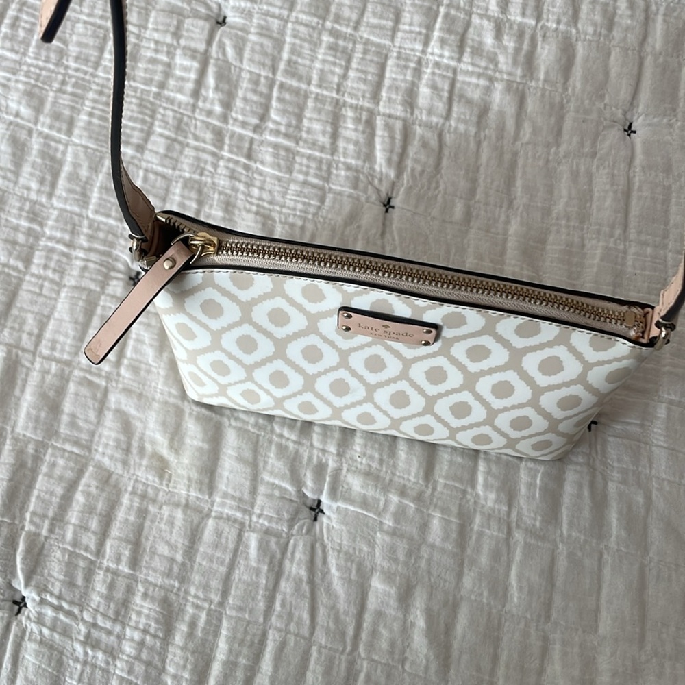 KATE SPADE New York Grove Street Millie Ikat Crossbody Bag in Cream / Cardamom - Picture 8 of 15
